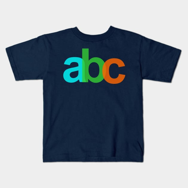 Alphabets A, B, and C Kids T-Shirt by CreativeIkbar Prints